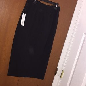 A long black business skirt